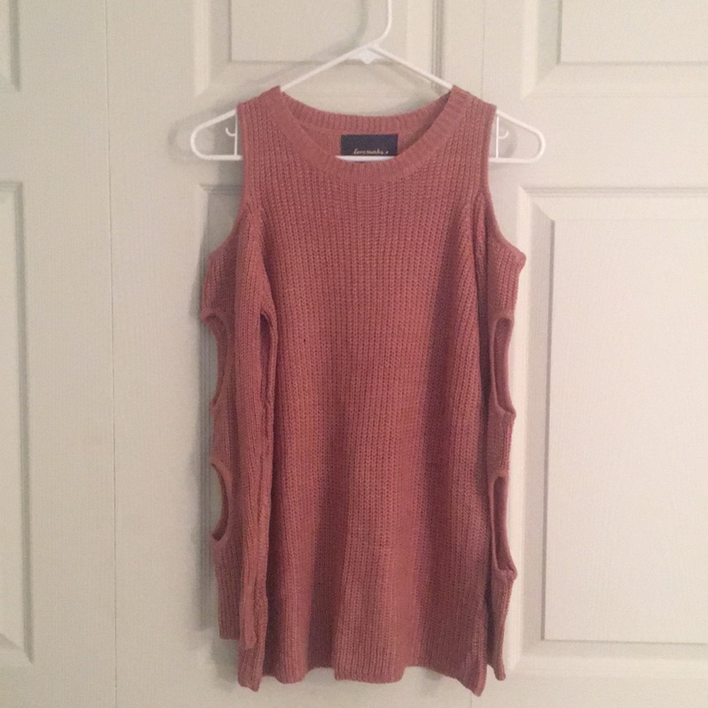 3 hole cut out sweater